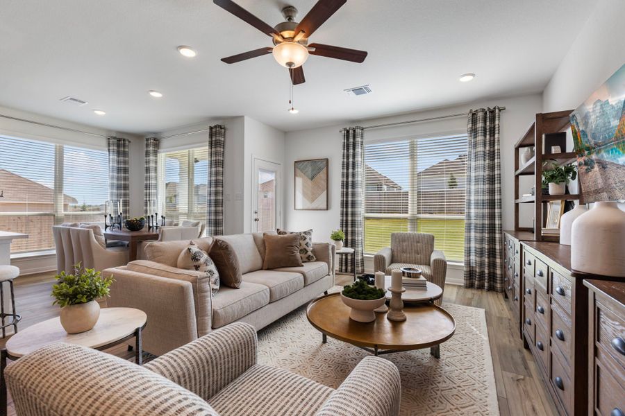 Furnished interior in a model home at Stillwater Ranch in Tyler (Image 4).