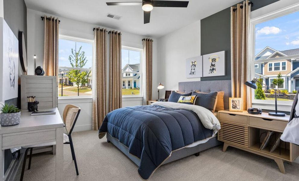 Furnished interior in a model home at The Enclave at Hidden Lake - 55+ Community in Youngsville (Image 18).
