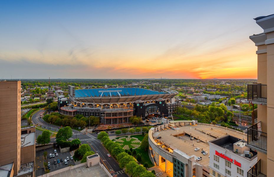 Sports venues minutes away