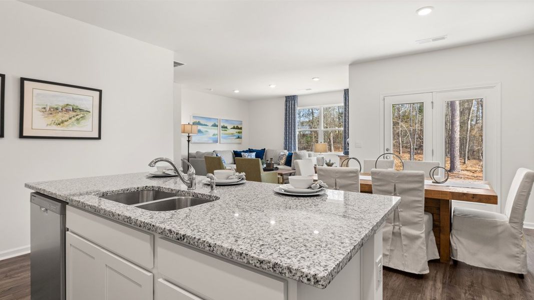 Furnished interior in a model home at Cottages at Blue Ridge in Bonaire (Image 7).