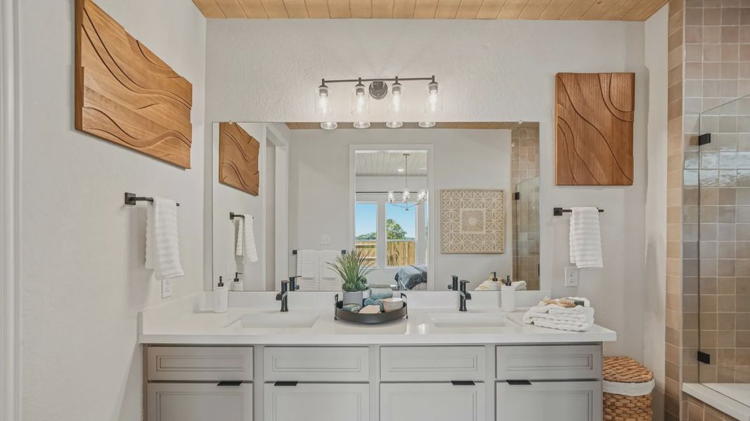 Furnished interior in a model home at Prominence in San Antonio (Image 23). Furnished interior in a model home at Prominence in San Antonio (Image 23).