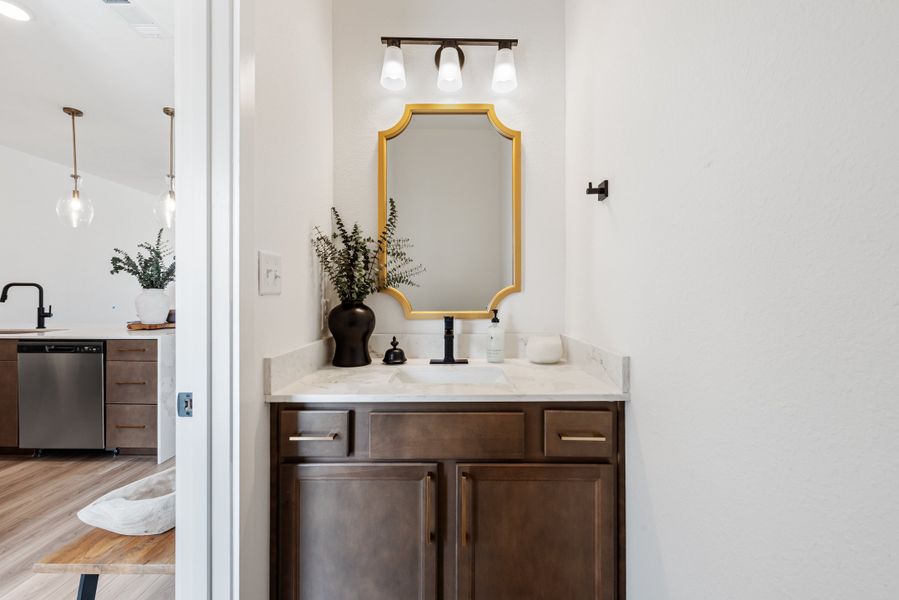 Furnished interior in a model home at Midtown Townhomes in College Station (Image 14). Furnished interior in a model home at Midtown Townhomes in College Station (Image 14).