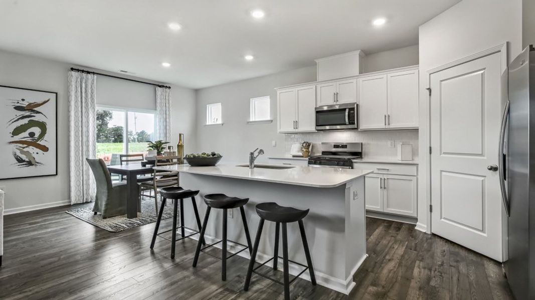 Furnished interior in a model home at Cross Creek in Spring Lake (Image 19).