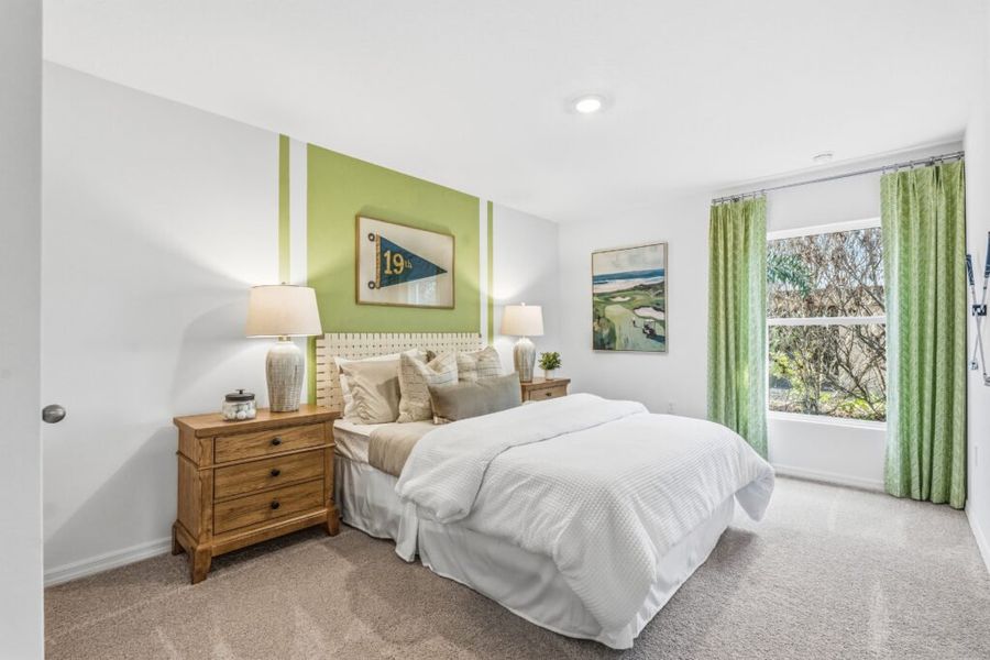 Furnished interior in a model home at Spanish Lakes in Port St. Lucie (Image 22).