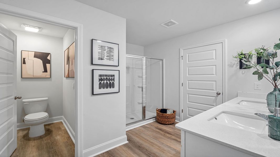 Furnished interior in a model home at Laurel Grove in Guyton (Image 27).