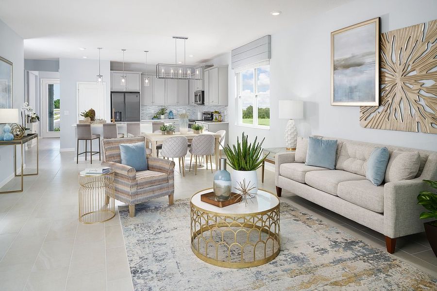 Furnished interior in a model home at Tamarack at Two Rivers in Zephyrhills (Image 55).