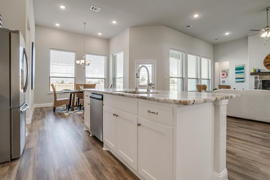 Furnished interior in a model home at Creekview Farms in Greenville (Image 21).