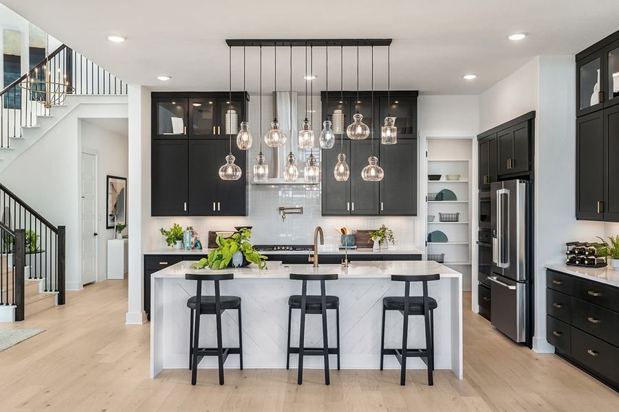 Furnished interior in a model home at Lariat in Liberty Hill (Image 11).