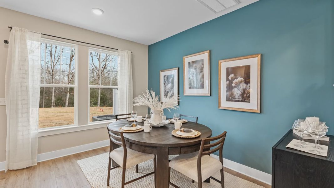 Furnished interior in a model home at Hickory Heights in Greenville (Image 30).