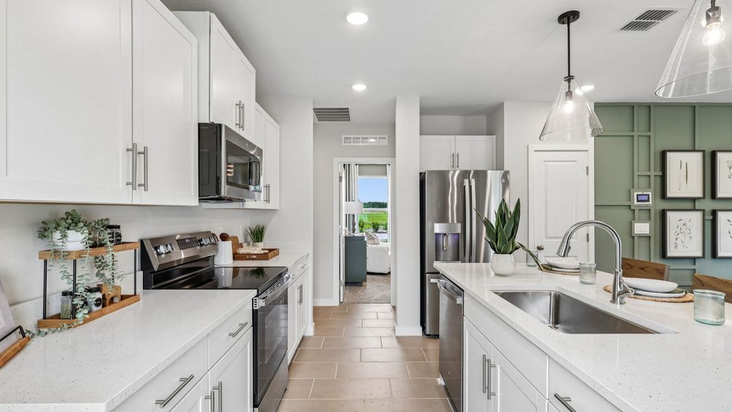 Flagler Model Floor Plan Kitchen by DRB Homes in Liberty Trace in Haines City, FL Flagler Model Floor Plan Kitchen by DRB Homes in Liberty Trace in Haines City, FL