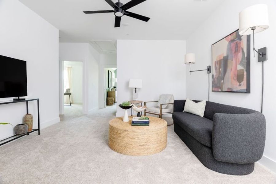 Furnished interior in a model home at Enclave at Chadwick Farms in Northlake (Image 35). Furnished interior in a model home at Enclave at Chadwick Farms in Northlake (Image 35).
