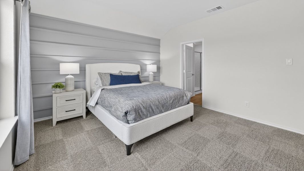 Furnished interior in a model home at The Hills of Sherman in Sherman (Image 31).