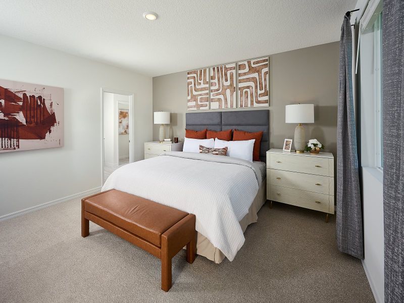 Furnished interior in a model home at Oakfield Trails - Classic Series in Parrish (Image 11).