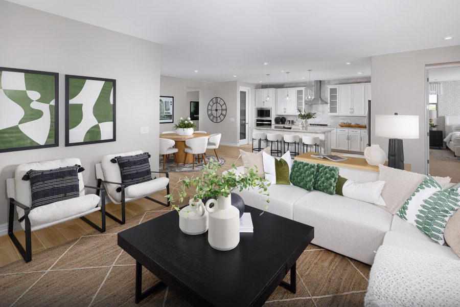 Furnished interior in a model home at Marbella at Windrose: Marbella in Waddell (Image 8).