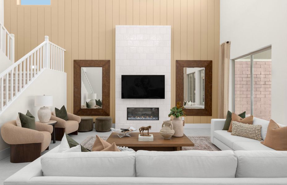 Furnished interior in a model home at Upper Canyon in Phoenix (Image 9).