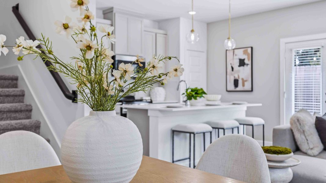 Furnished interior in a model home at Highland Court in Houston (Image 7). Furnished interior in a model home at Highland Court in Houston (Image 7).