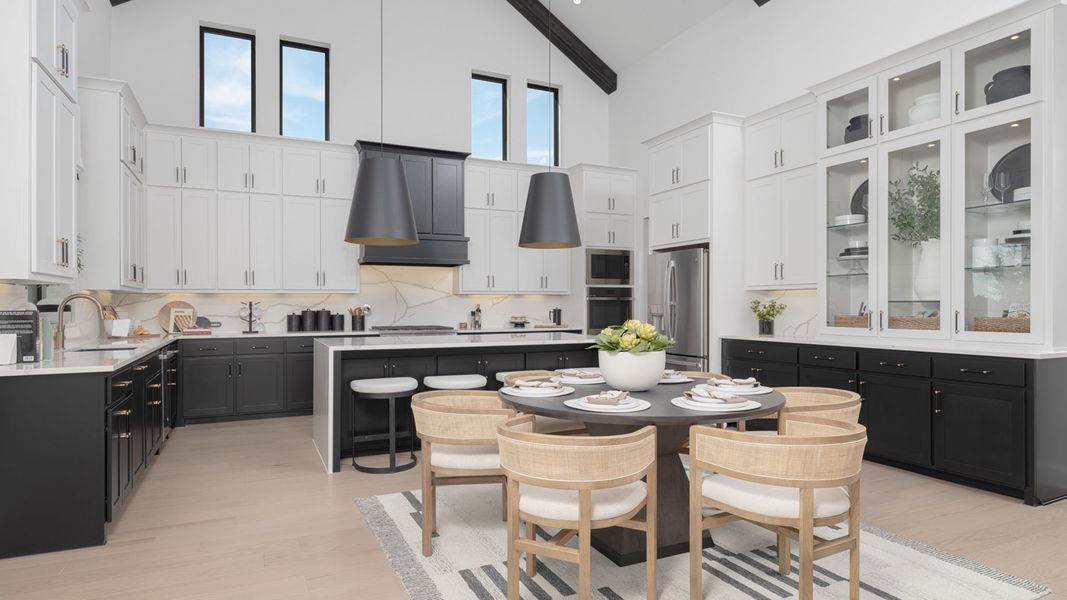 Furnished interior in a model home at Terraces 72' in Rockwall (Image 9).