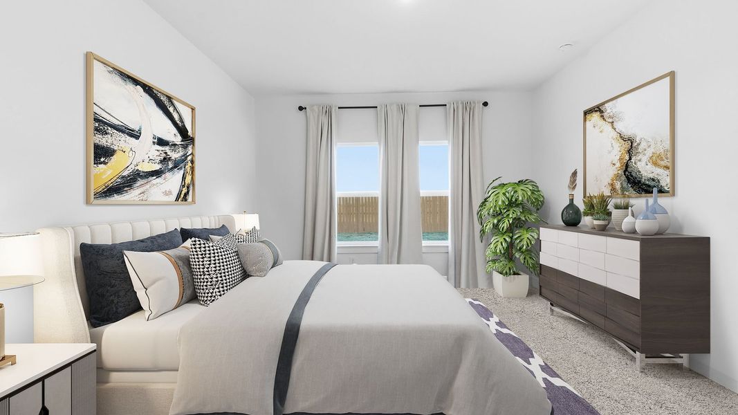 Furnished interior in a model home at Emberly in Beasley (Image 26).