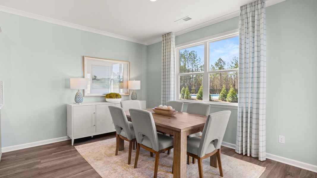 Furnished interior in a model home at Kingston Ranch at Lake Oconee in Buckhead (Image 20).