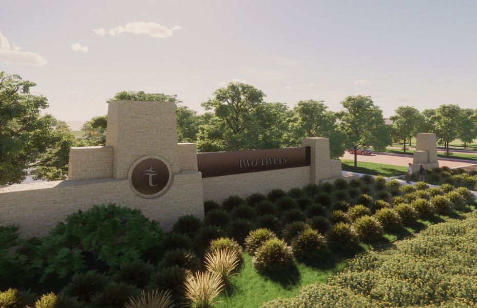 Primary Entrance Monument Rendering