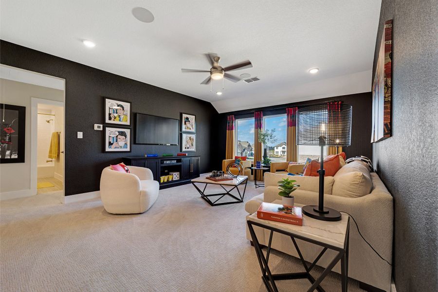 Furnished interior in a model home at Megan's Landing in Castroville (Image 38). Furnished interior in a model home at Megan's Landing in Castroville (Image 38).