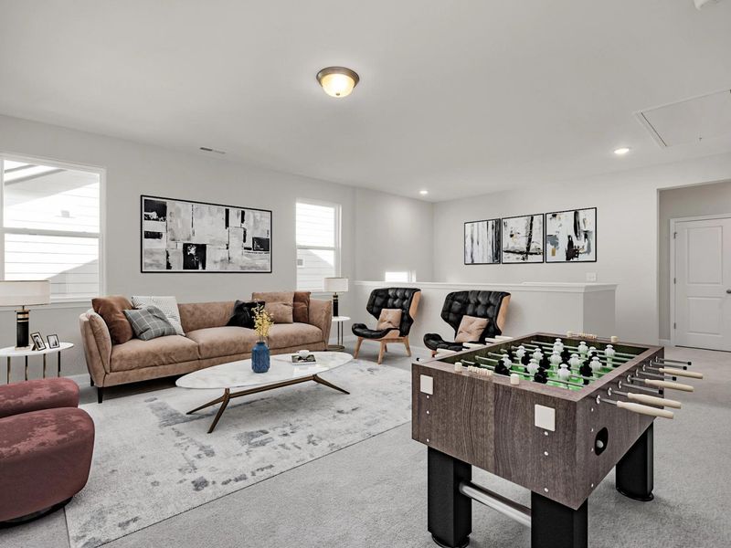 Furnished interior in a model home at Ashland in New Hill (Image 39). Furnished interior in a model home at Ashland in New Hill (Image 39).