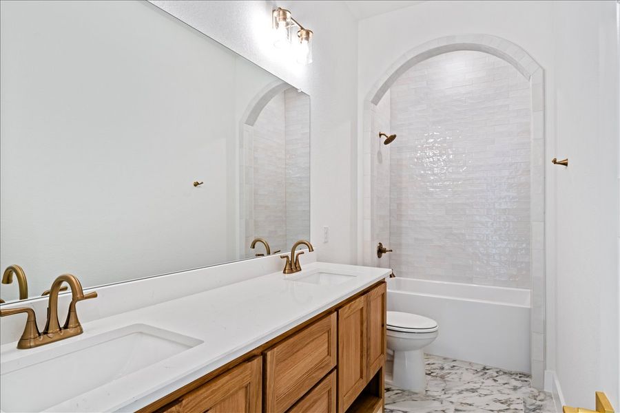 Furnished interior in a model home at Stardust Ranch in Northlake (Image 20).