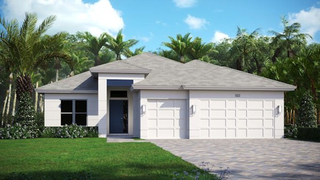 Front exterior of a home in the BELTERRA community, located in Port St. Lucie, FL (Image 5). Front exterior of a home in the BELTERRA community, located in Port St. Lucie, FL (Image 5).