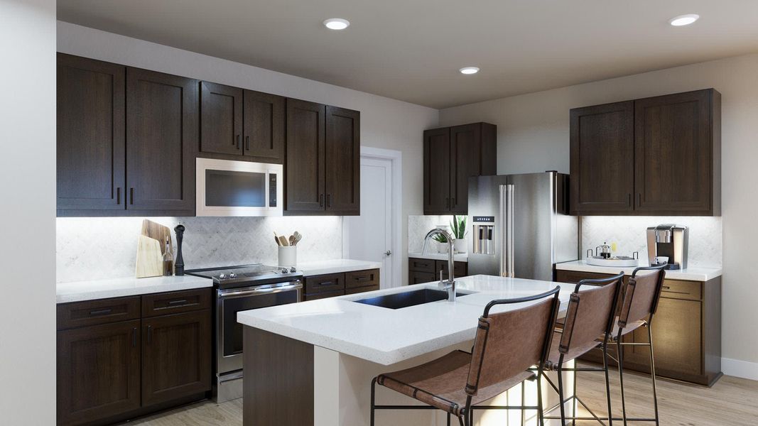 Kitchen | Jaya | Topaz Collection – Freedom at Anthem in Kyle, TX by Landsea Homes