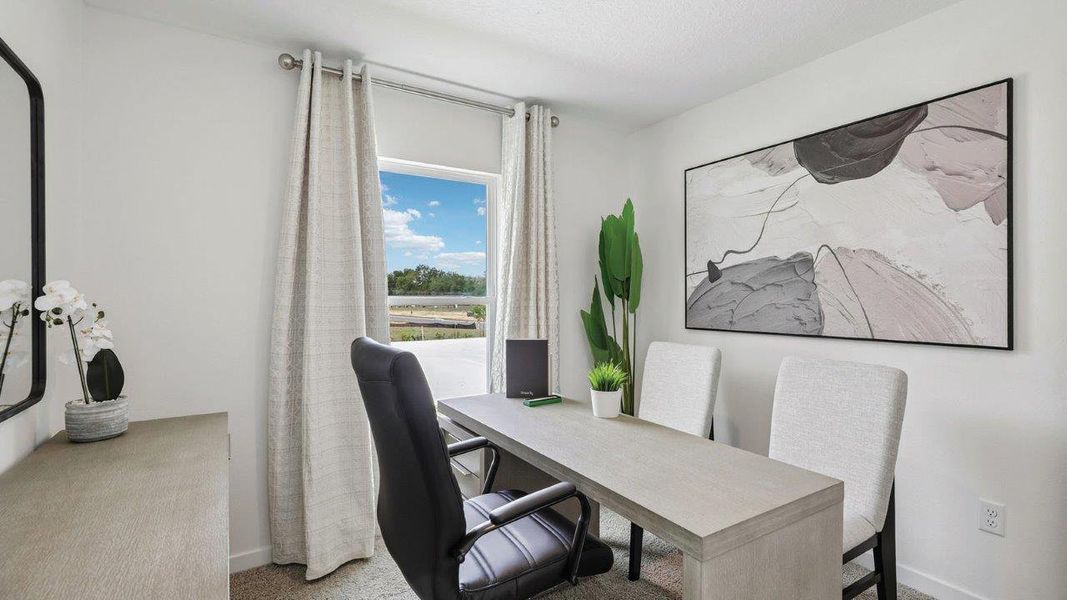 Furnished interior in a model home at Boulevard Oaks in Lady Lake (Image 28). Furnished interior in a model home at Boulevard Oaks in Lady Lake (Image 28).