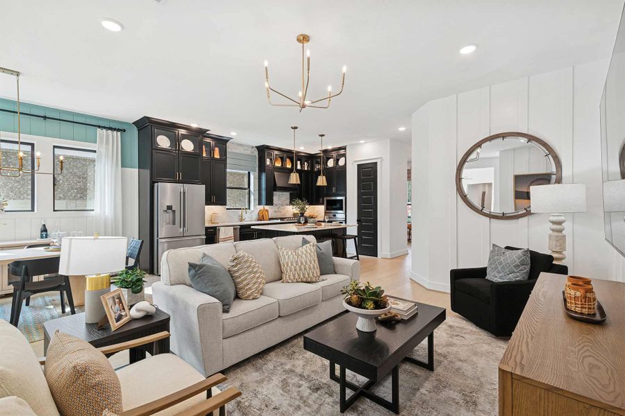 Furnished interior in a model home at Two Step Farm 42' in Montgomery (Image 6).