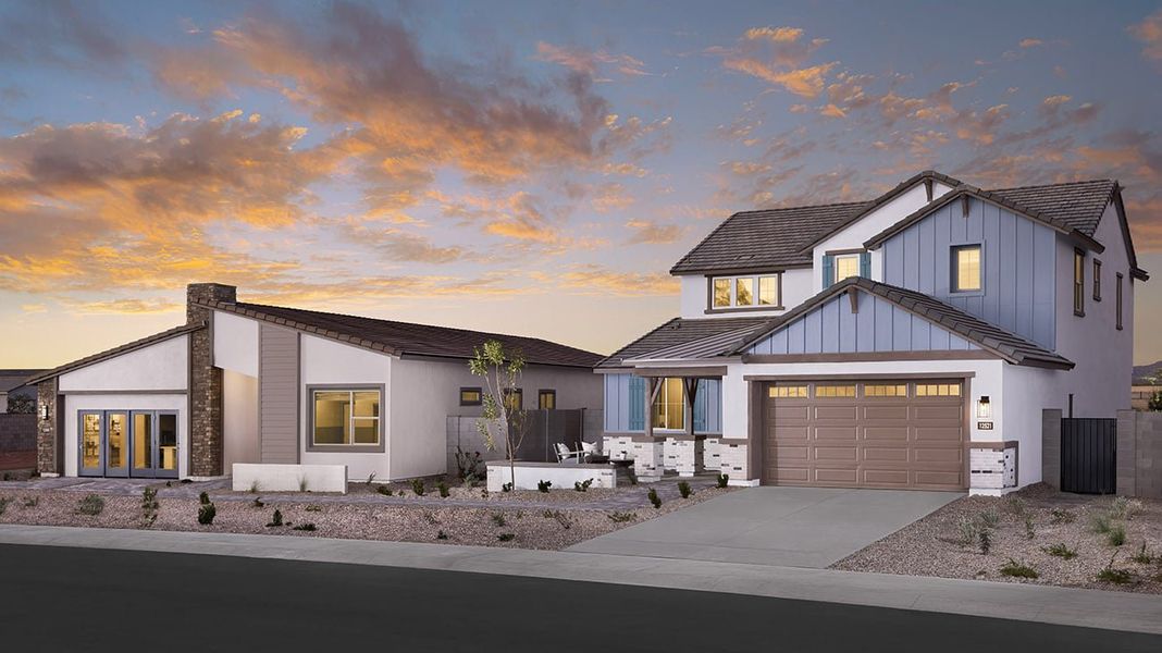 Front exterior of a home in the Teravalis community, located in Buckeye, AZ (Image 13). Front exterior of a home in the Teravalis community, located in Buckeye, AZ (Image 13).