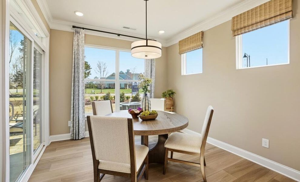 Furnished interior in a model home at Founders Landing | 55+ Community in Gastonia (Image 14).