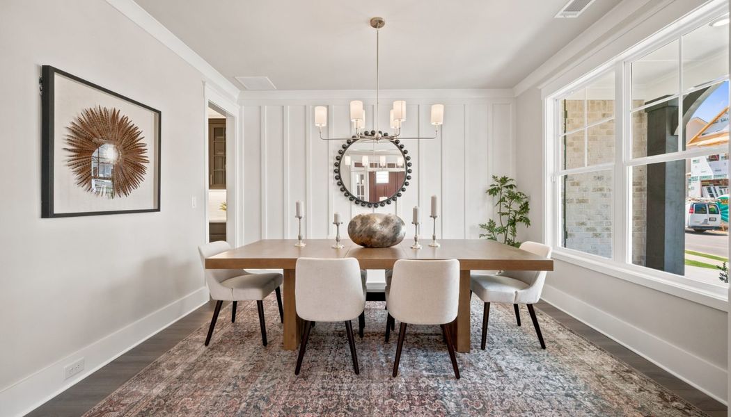 Furnished interior in a model home at Fowler Farms in Auburn (Image 108).