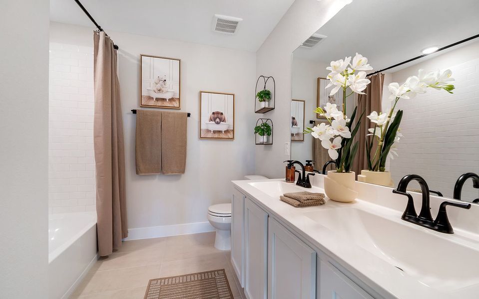 Furnished interior in a model home at Steed Landing in Texas City (Image 39). Furnished interior in a model home at Steed Landing in Texas City (Image 39).