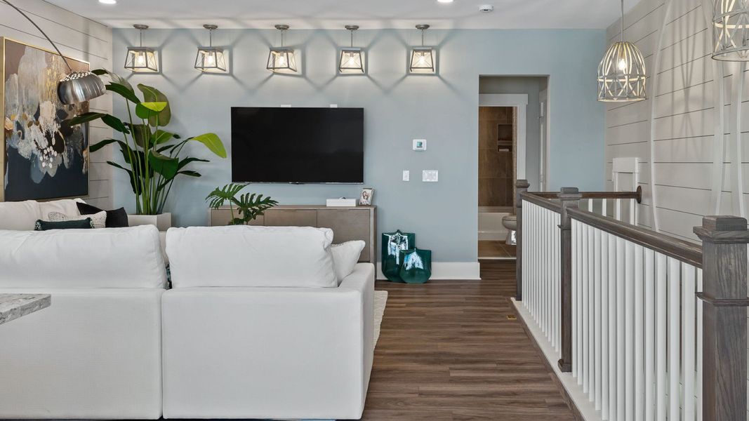 Furnished interior in a model home at Ocean Isle Palms in Shallotte (Image 15).