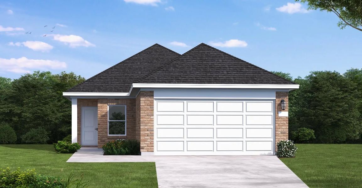 Front exterior of a home in the Garden Grove 40' community, located in San Antonio, TX (Image 13).