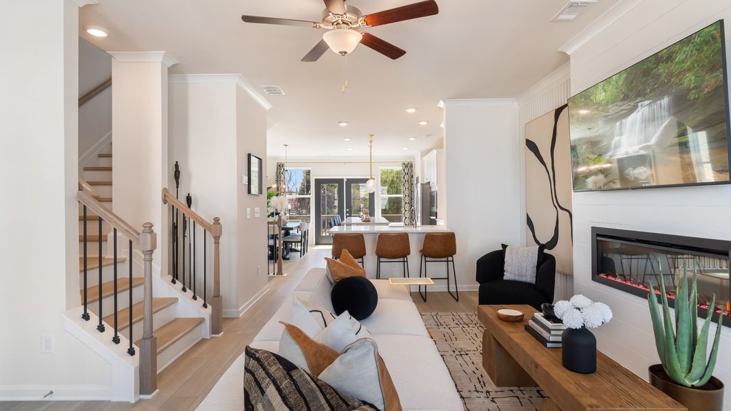 Furnished interior in a model home at Barrett Pointe in Kennesaw (Image 9).