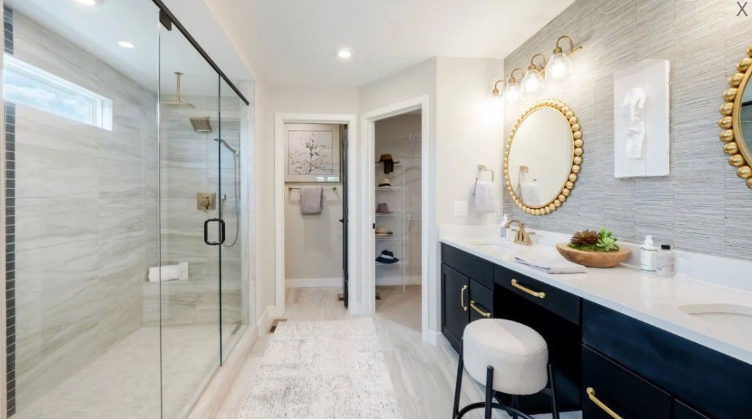 Furnished interior in a model home at Watson at Flowers Plantation in Clayton (Image 9).