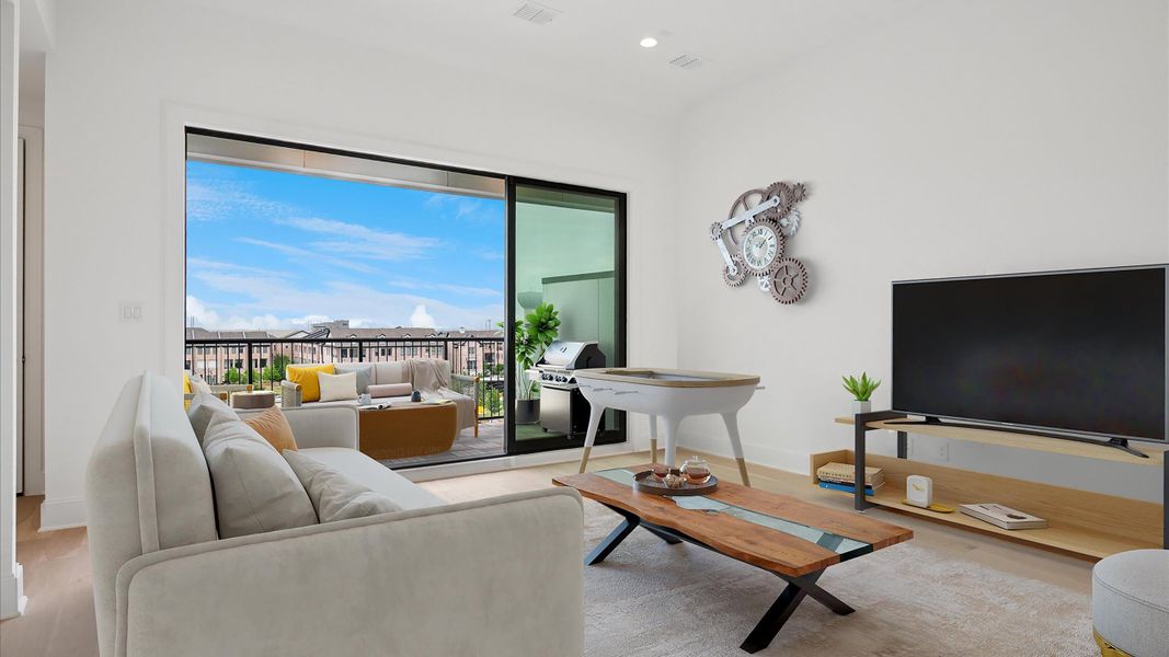 Furnished interior in a model home at Addison Grove in Addison (Image 23).
