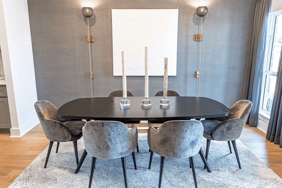 Furnished interior in a model home at Solterra in Mesquite (Image 8).