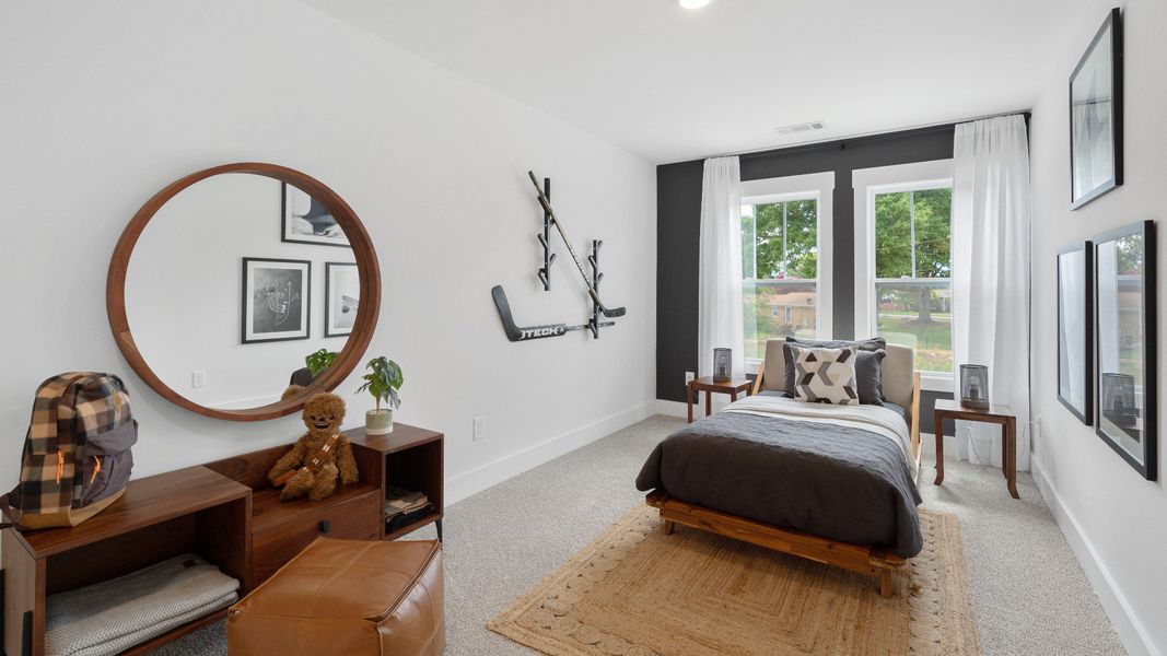 Furnished interior in a model home at Marion Square in Greenville (Image 8). Furnished interior in a model home at Marion Square in Greenville (Image 8).