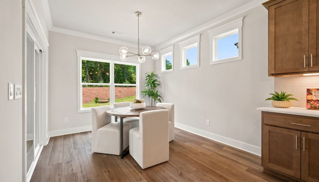 Furnished interior in a model home at Fowler Farms in Auburn (Image 51).