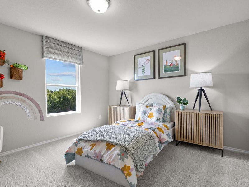 Furnished interior in a model home at Comanche Ridge in San Antonio (Image 14).