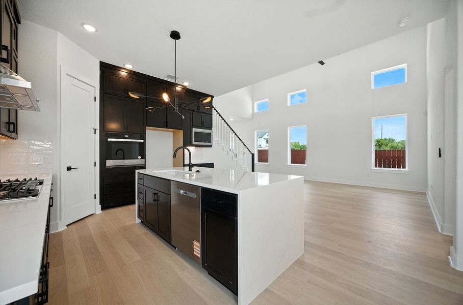 Furnished interior in a model home at Saddle Ridge at Wildhorse Ranch in Austin (Image 19).