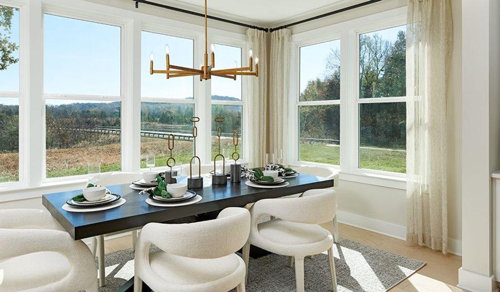 Furnished interior in a model home at Williamsport Landing in Columbia (Image 5).