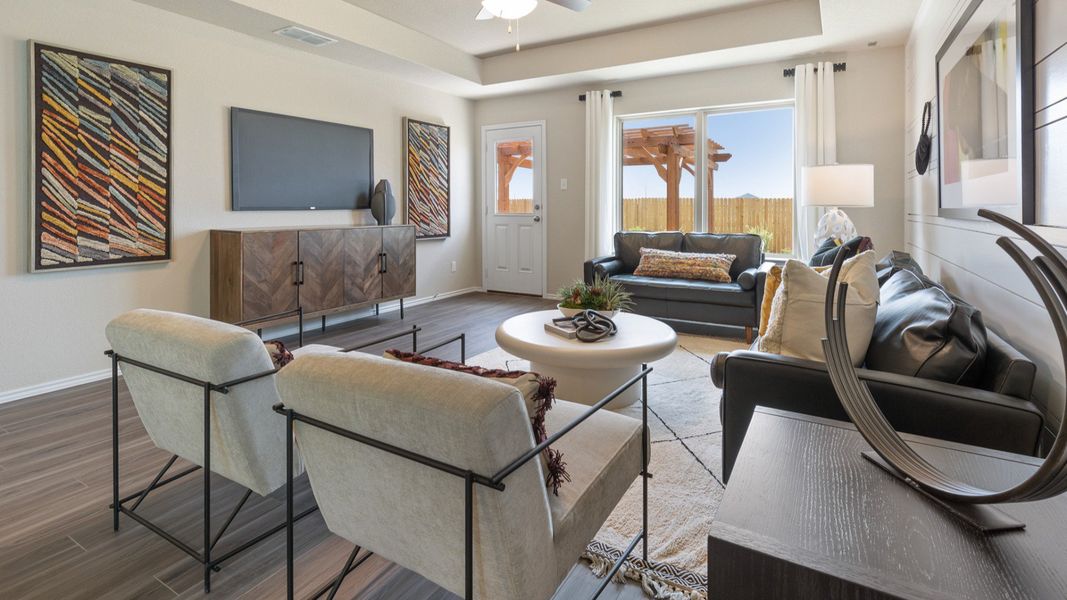 Swenson Heights Model Home Living Room