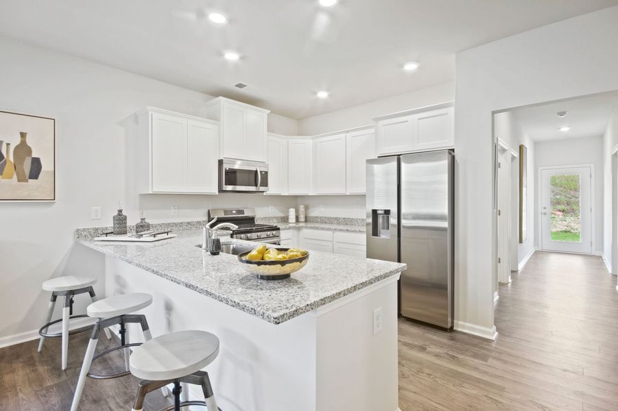 Furnished interior in a model home at Copper Crest Townhomes in Lexington (Image 15).