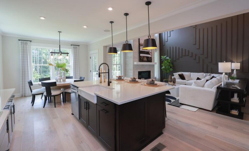 Furnished interior in a model home at Redland in Advance (Image 18).