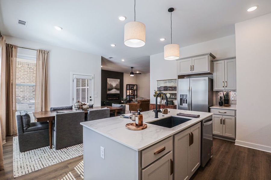 Furnished interior in a model home at Villages of Green Meadows in Munford (Image 62).